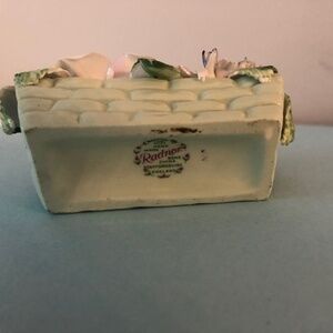 Radnor White Bone China Woven Basket With Flowers
